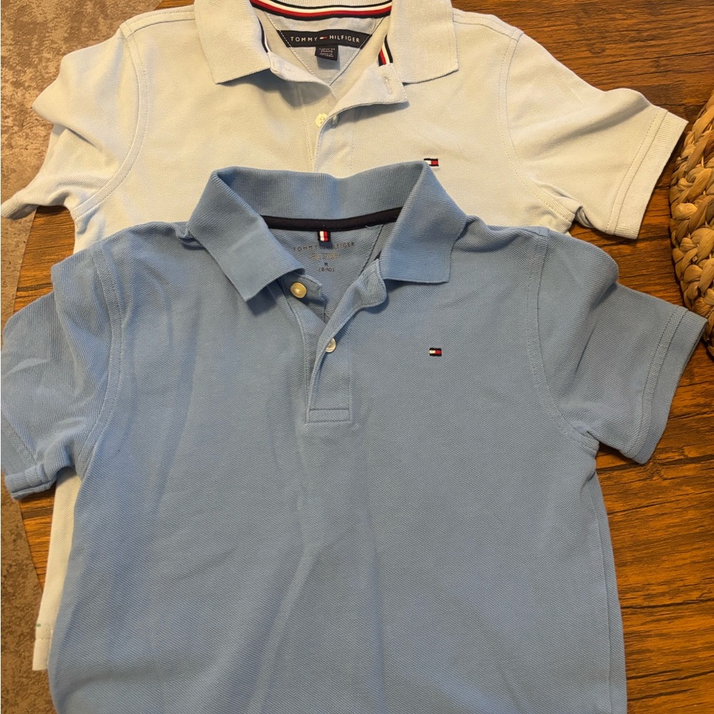 Tommy Hilfiger Kids Polo Set - Light Blue and White